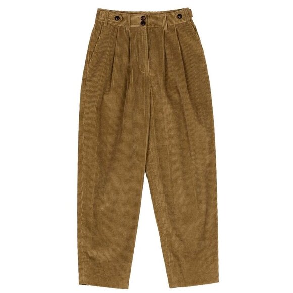 💕DOEN💕 Atherton Pant ~ High Waisted Corduroy Pants Chestnut Brown 12 NWT - Picture 7 of 15